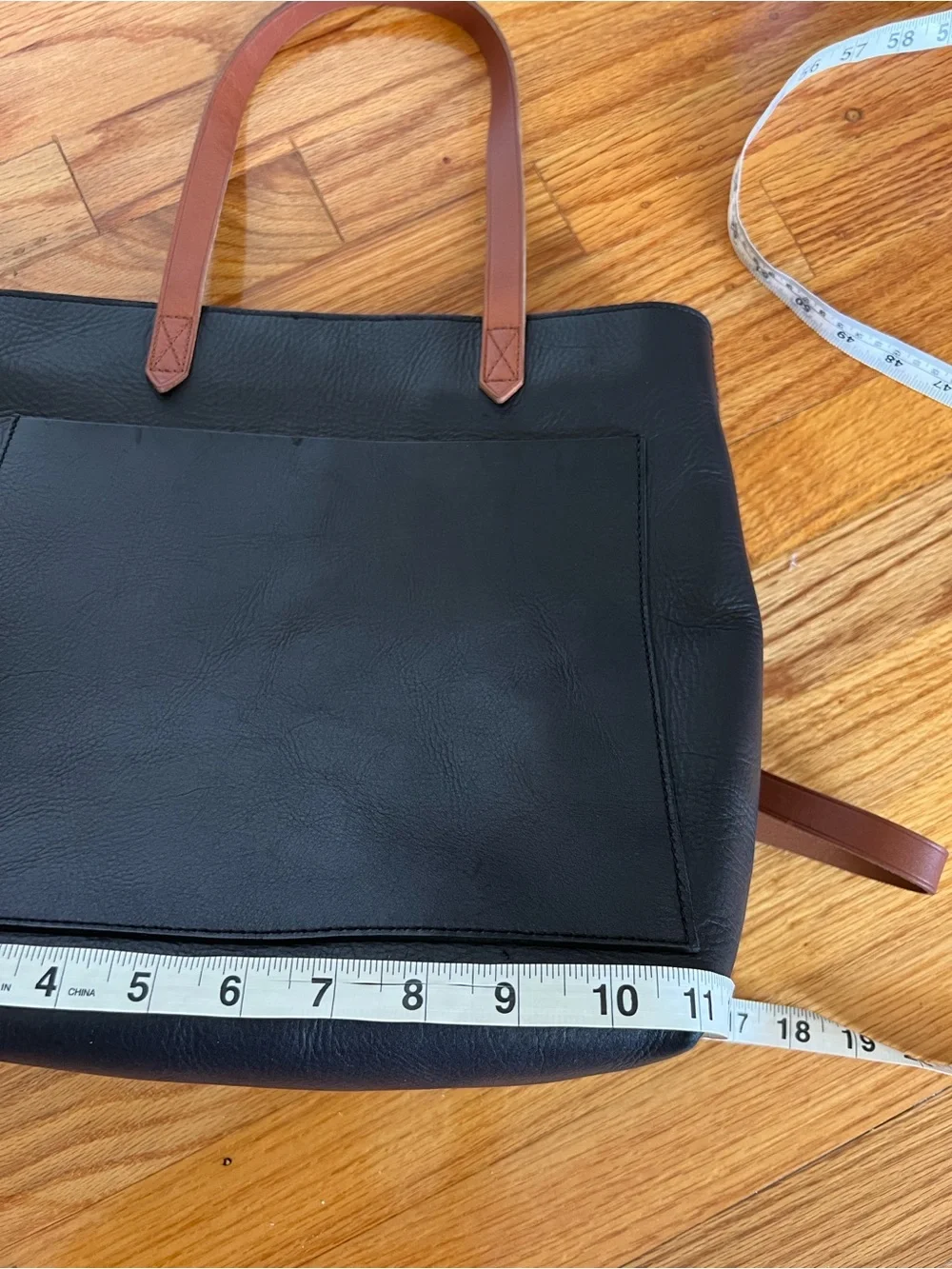 Madewell Leather Zip-Top Medium Transport Tote NWOT